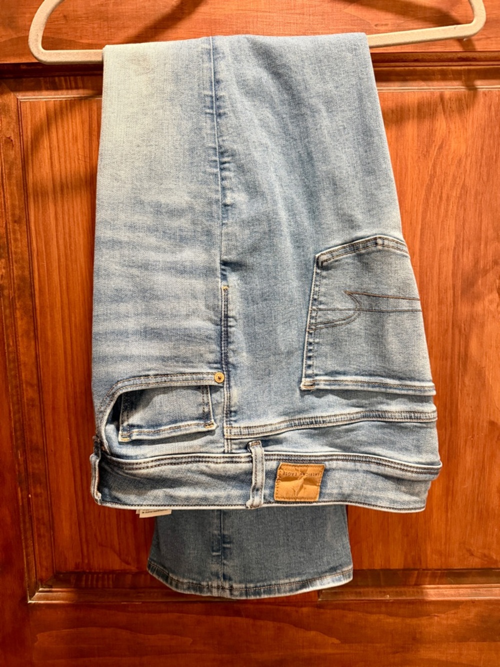 American Eagle Outfitters Light Wash Straight Leg Jeans